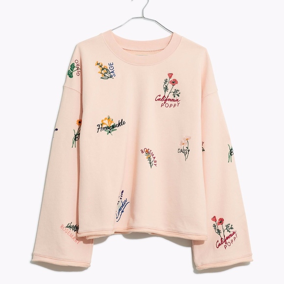 Madewell | Tops | Botanical Embroidered 
